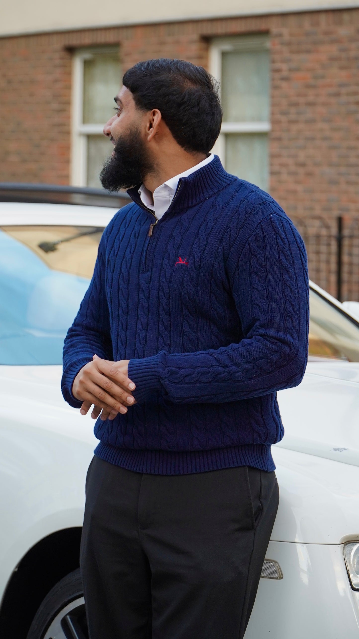 Nur Navy Quarter Zip