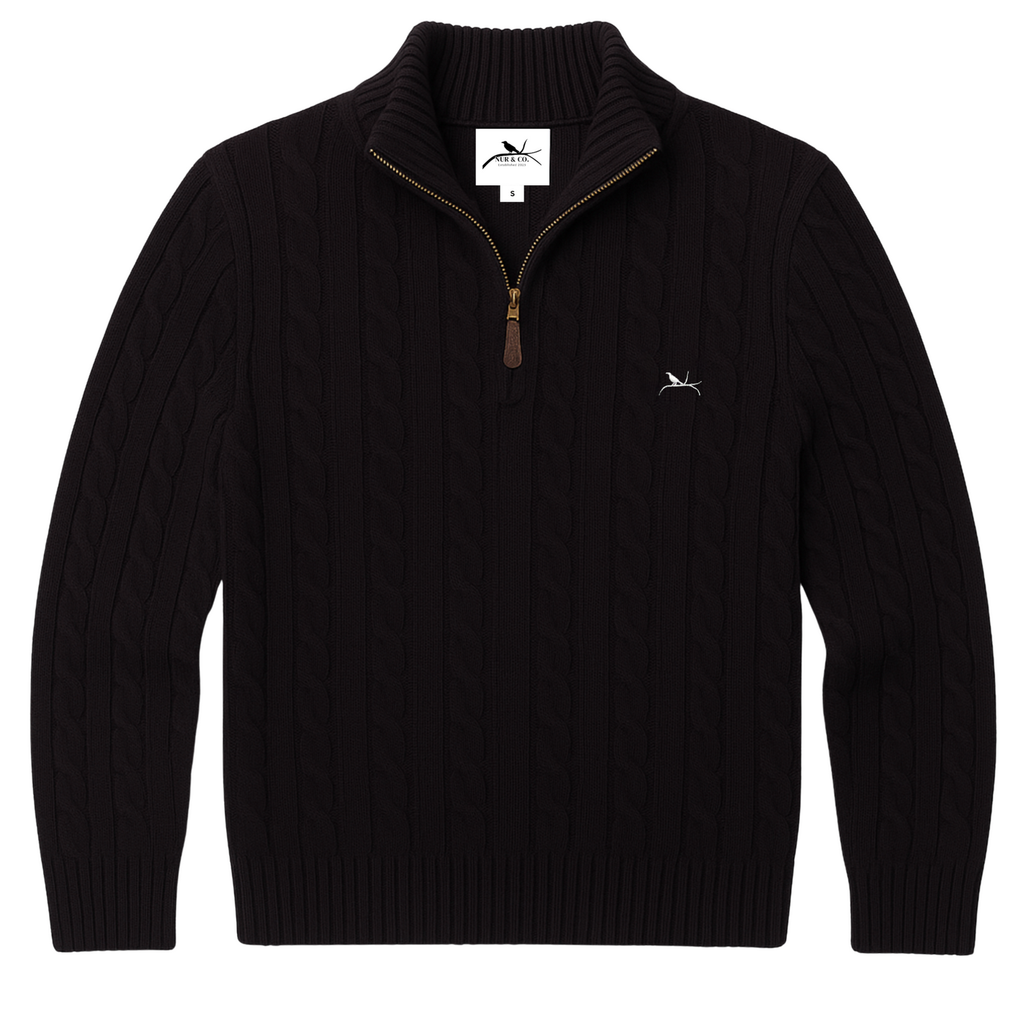 Nur Black Quarter Zip