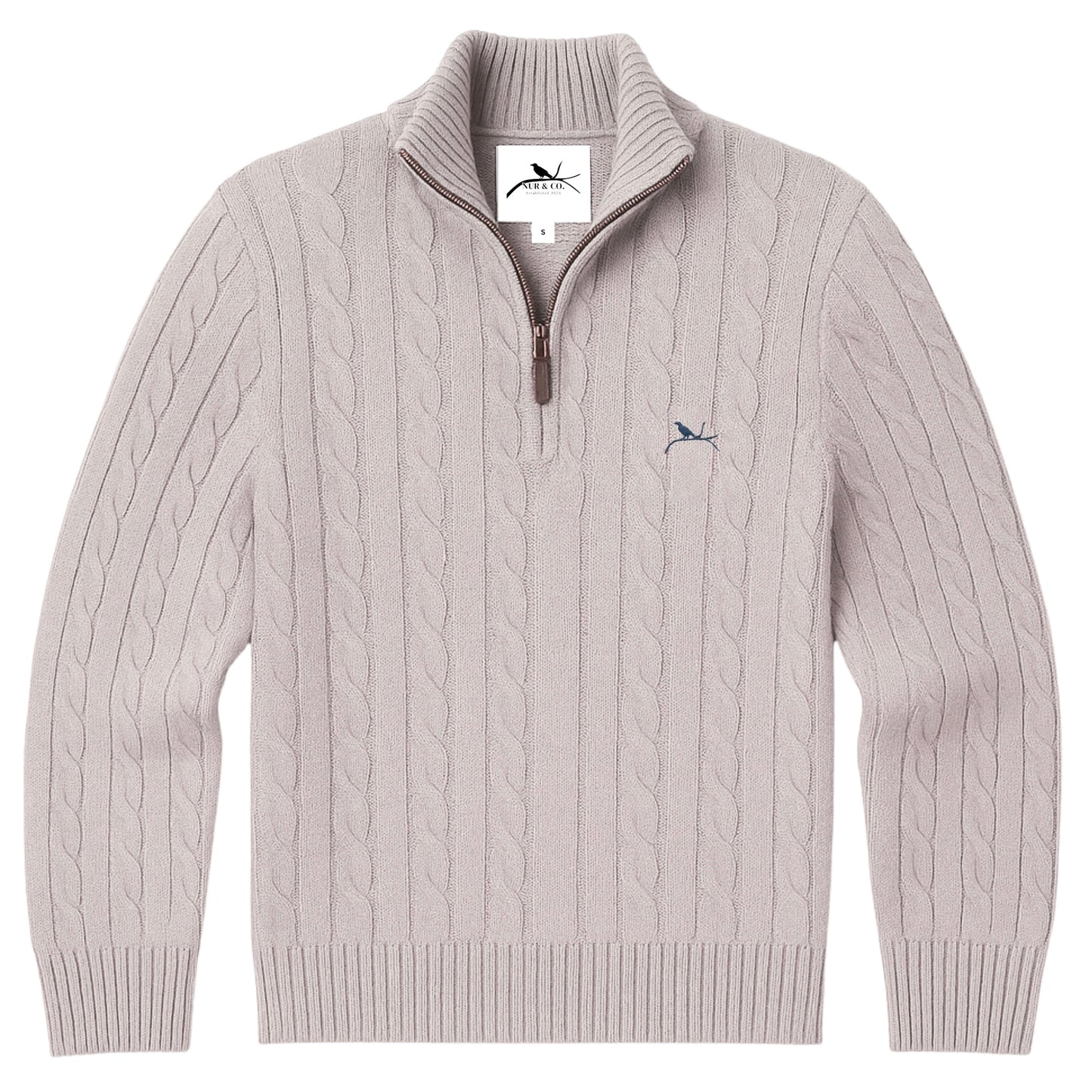 Nur Grey Quarter Zip